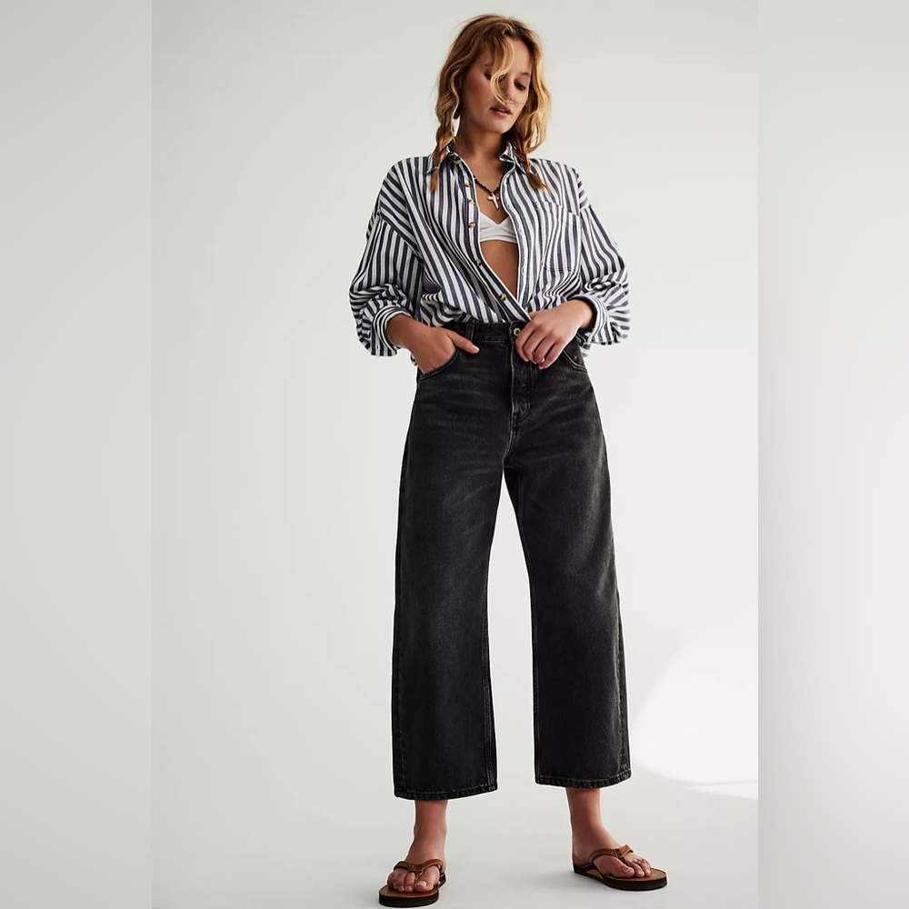 Free People We The Free Deep Trance Dropped Boyfriend Jeans